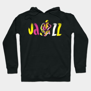 Funny Colorful Jazz Design Hoodie